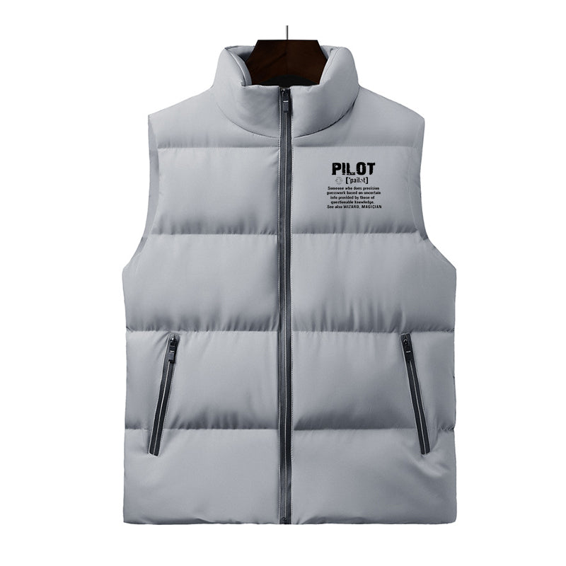 Pilot [Noun] Designed Puffy Vests