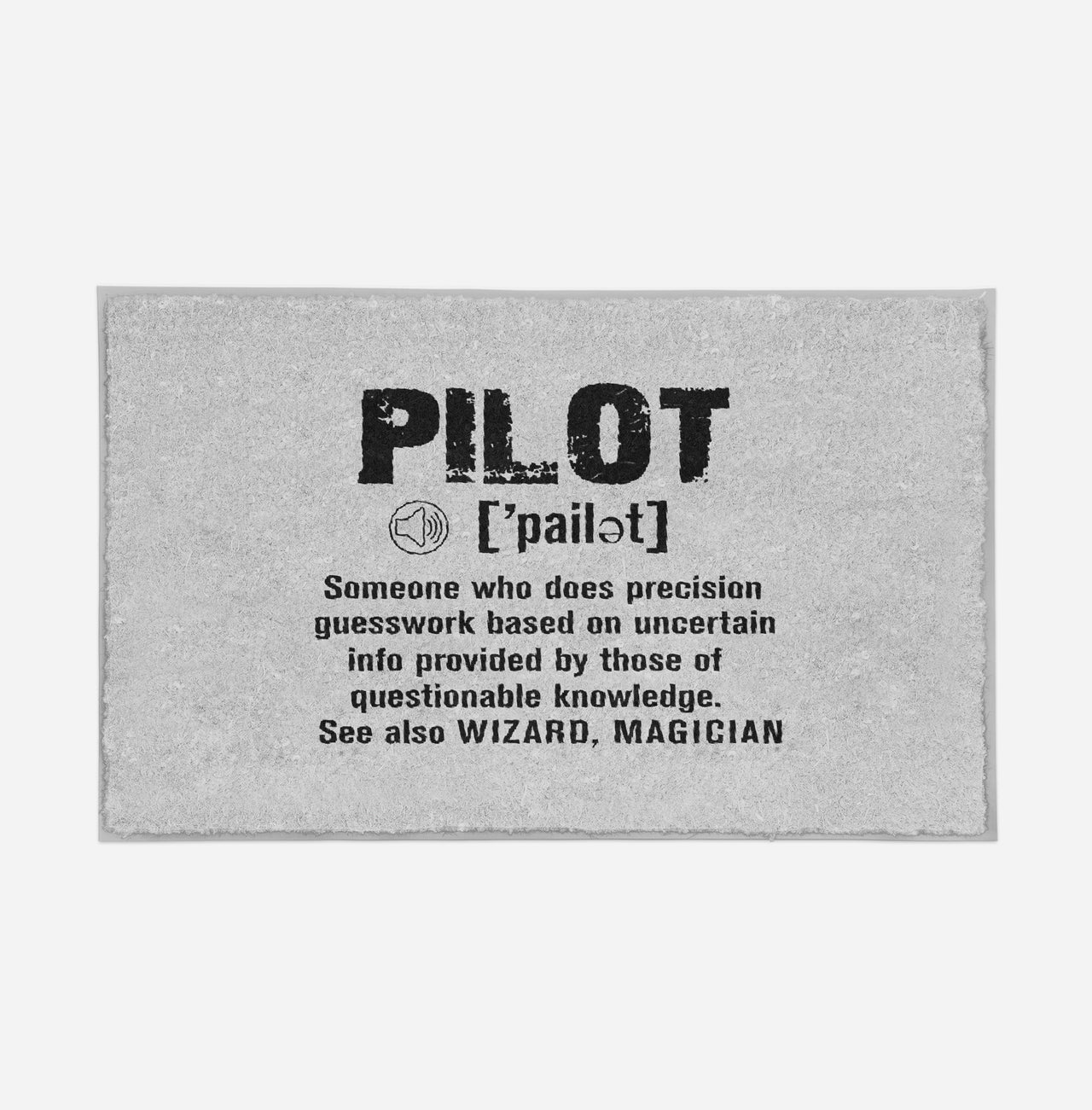 Pilot [Noun] Designed Door Mats