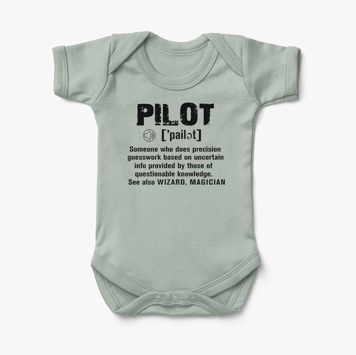 Pilot [Noun] Designed Baby Bodysuits