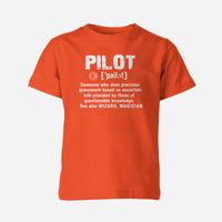 Thumbnail for Pilot [Noun] Designed Children T-Shirts