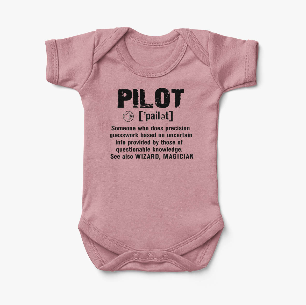 Pilot [Noun] Designed Baby Bodysuits
