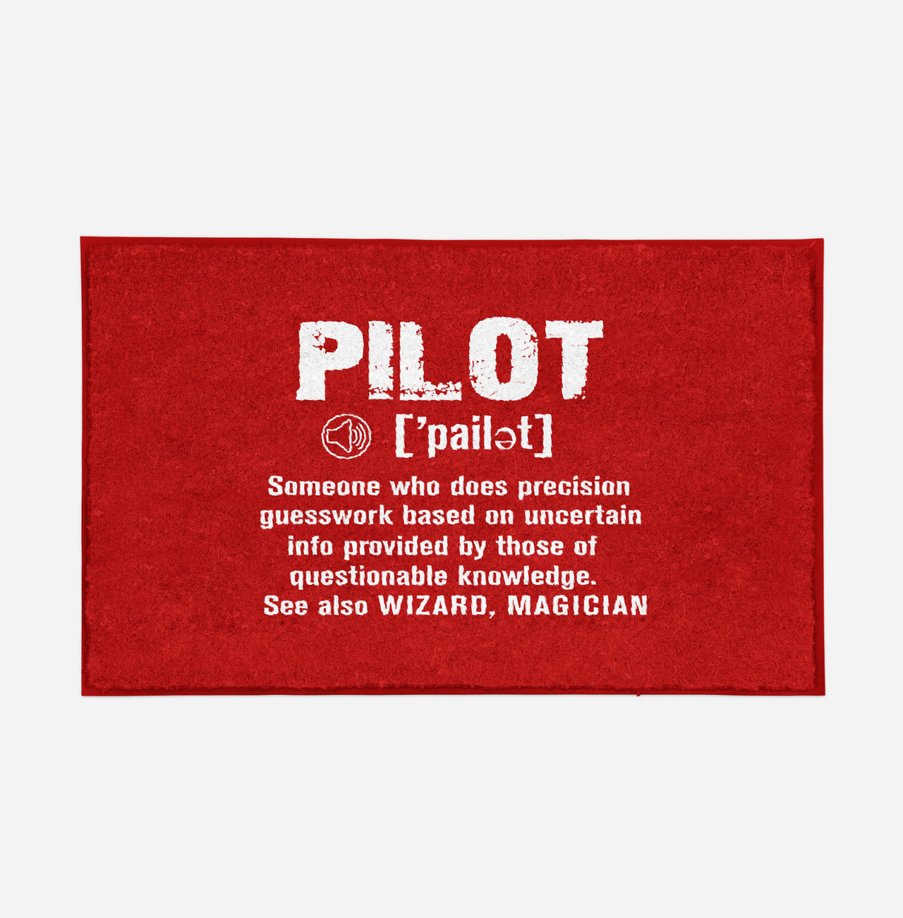 Pilot [Noun] Designed Door Mats