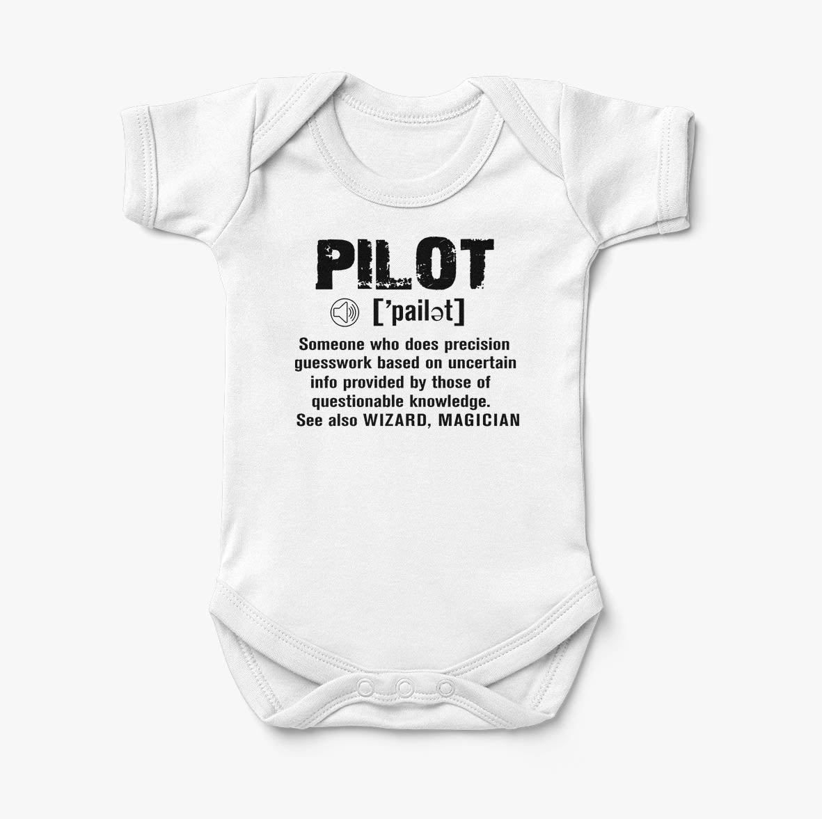 Pilot [Noun] Designed Baby Bodysuits