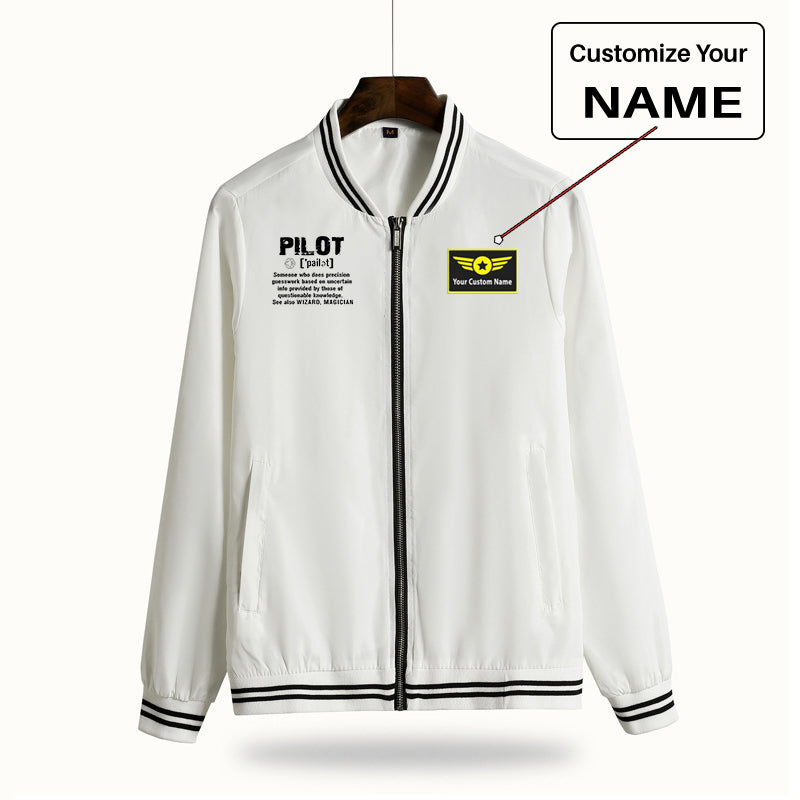 Pilot [Noun] Designed Thin Spring Jackets