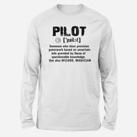 Thumbnail for Pilot [Noun] Designed Long-Sleeve T-Shirts