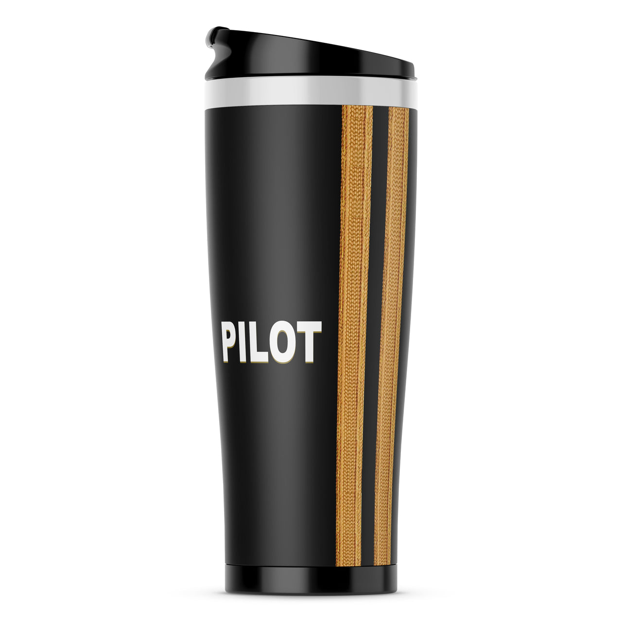PILOT & Epaulettes (4,3,2 Lines) Designed Stainless Steel Travel Mugs