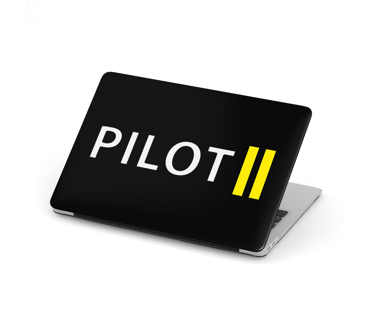 Pilot & Stripes (2 Lines) Designed Macbook Cases