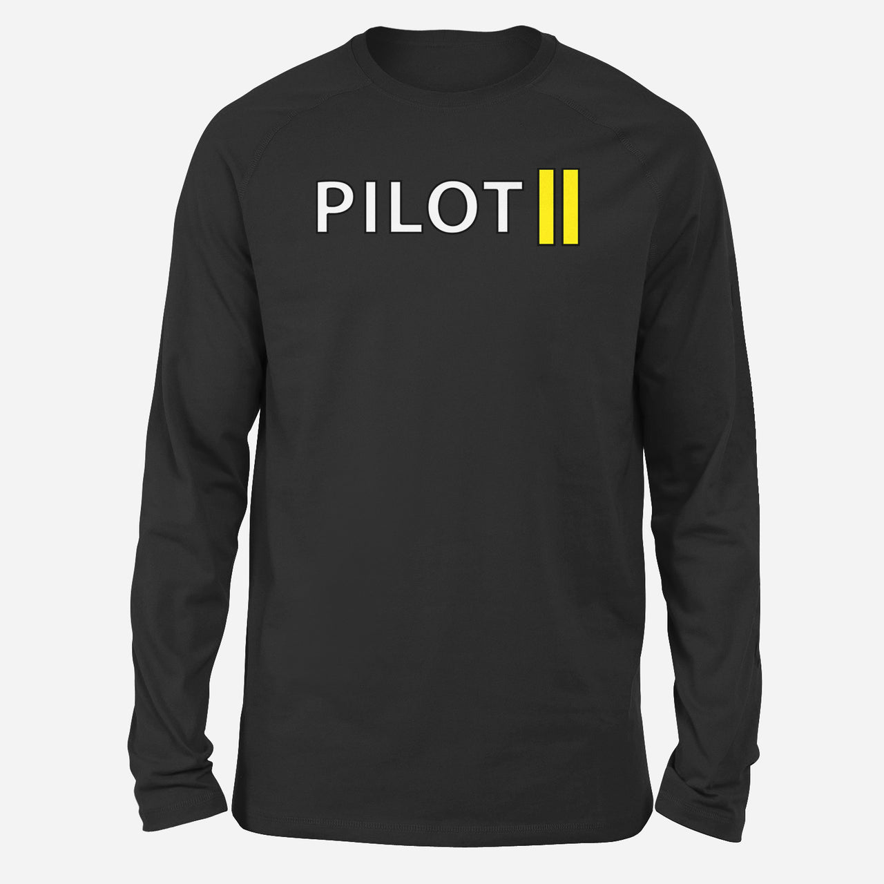 Pilot & Stripes (2 Lines) Designed Long-Sleeve T-Shirts