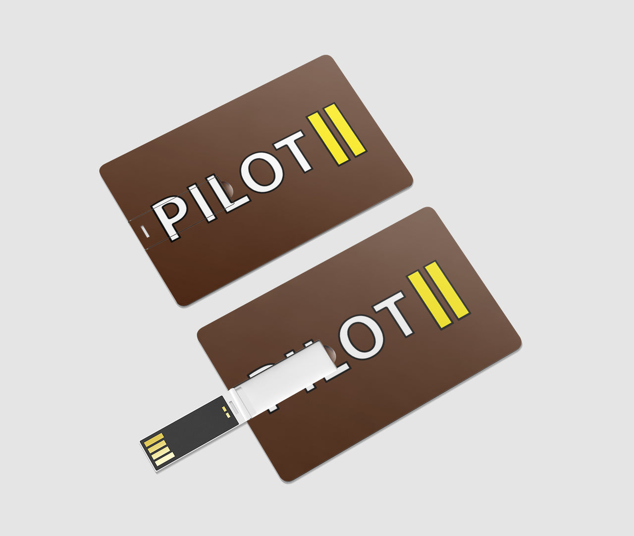 Pilot & Stripes (2 Lines) Designed USB Cards