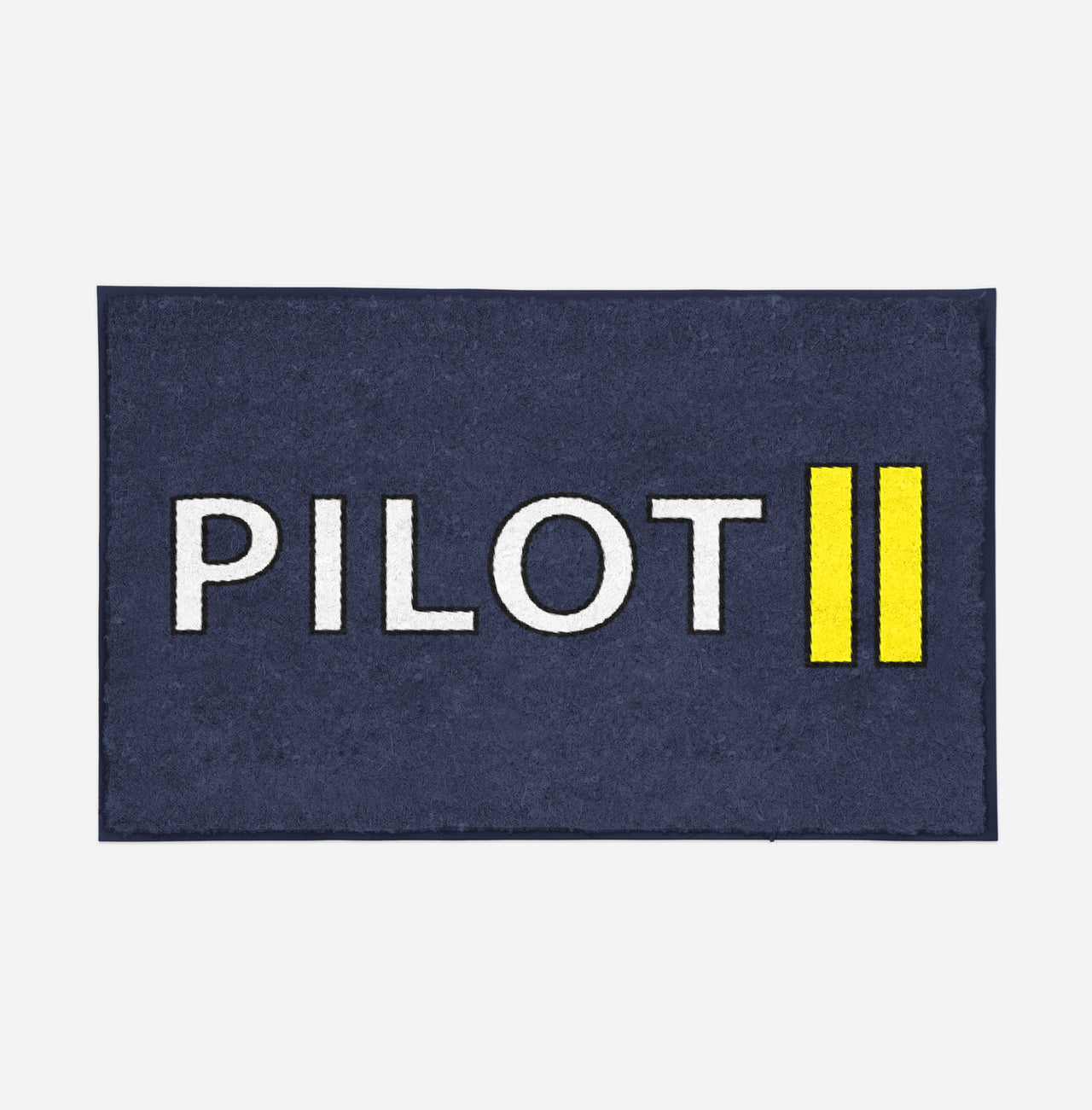 Pilot & Stripes (2 Lines) Designed Door Mats