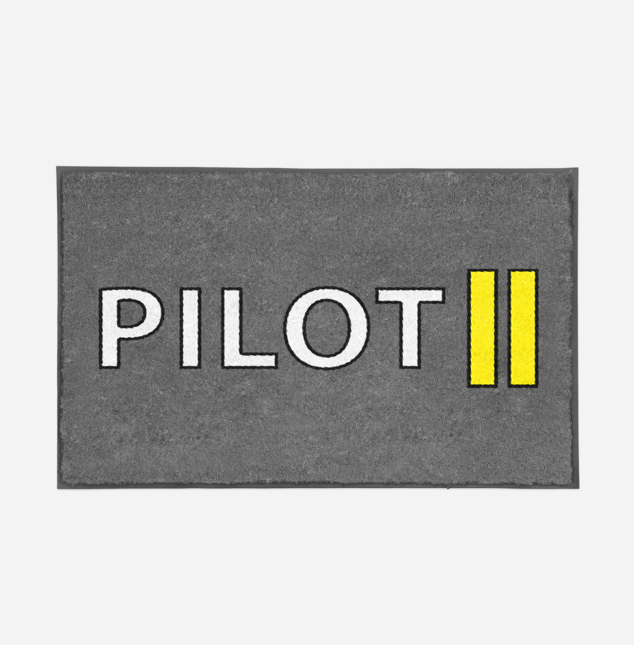 Pilot & Stripes (2 Lines) Designed Door Mats
