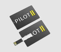 Thumbnail for Pilot & Stripes (2 Lines) Designed USB Cards