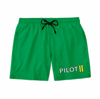 Thumbnail for Pilot & Stripes (2 Lines) Designed Swim Trunks & Shorts