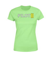 Thumbnail for Pilot & Stripes (2 Lines) Designed Women T-Shirts