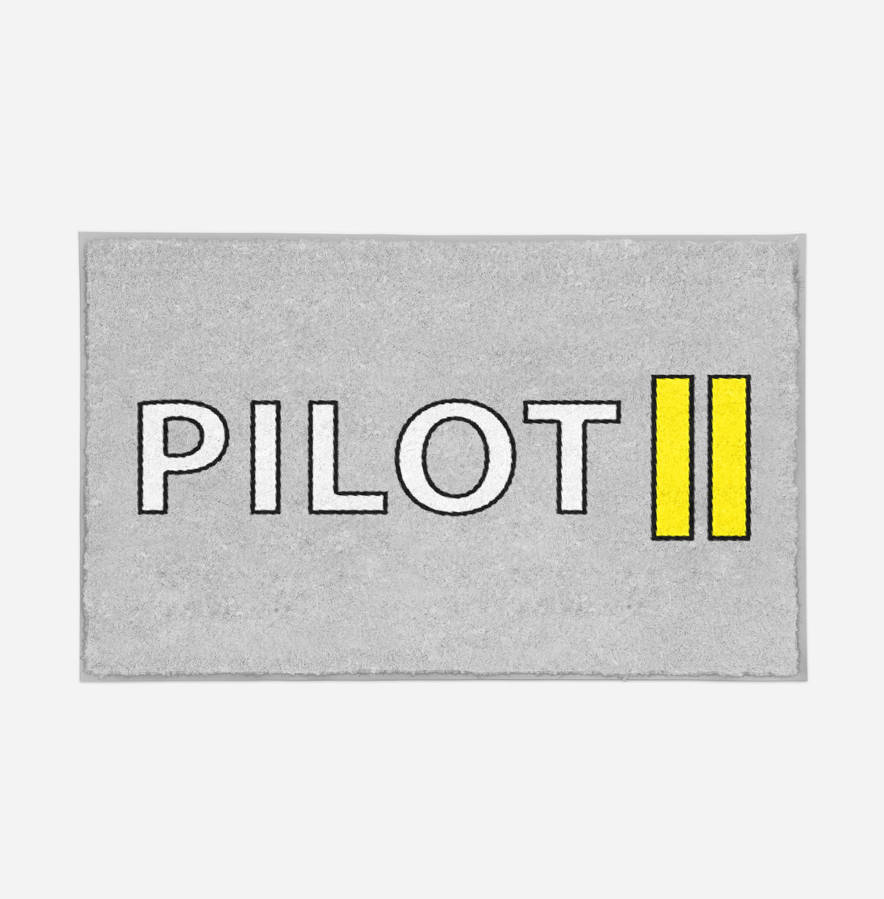 Pilot & Stripes (2 Lines) Designed Door Mats