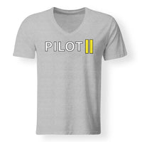 Thumbnail for Pilot & Stripes (2 Lines) Designed V-Neck T-Shirts