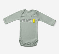 Thumbnail for Pilot & Stripes (2 Lines) Designed Baby Bodysuits