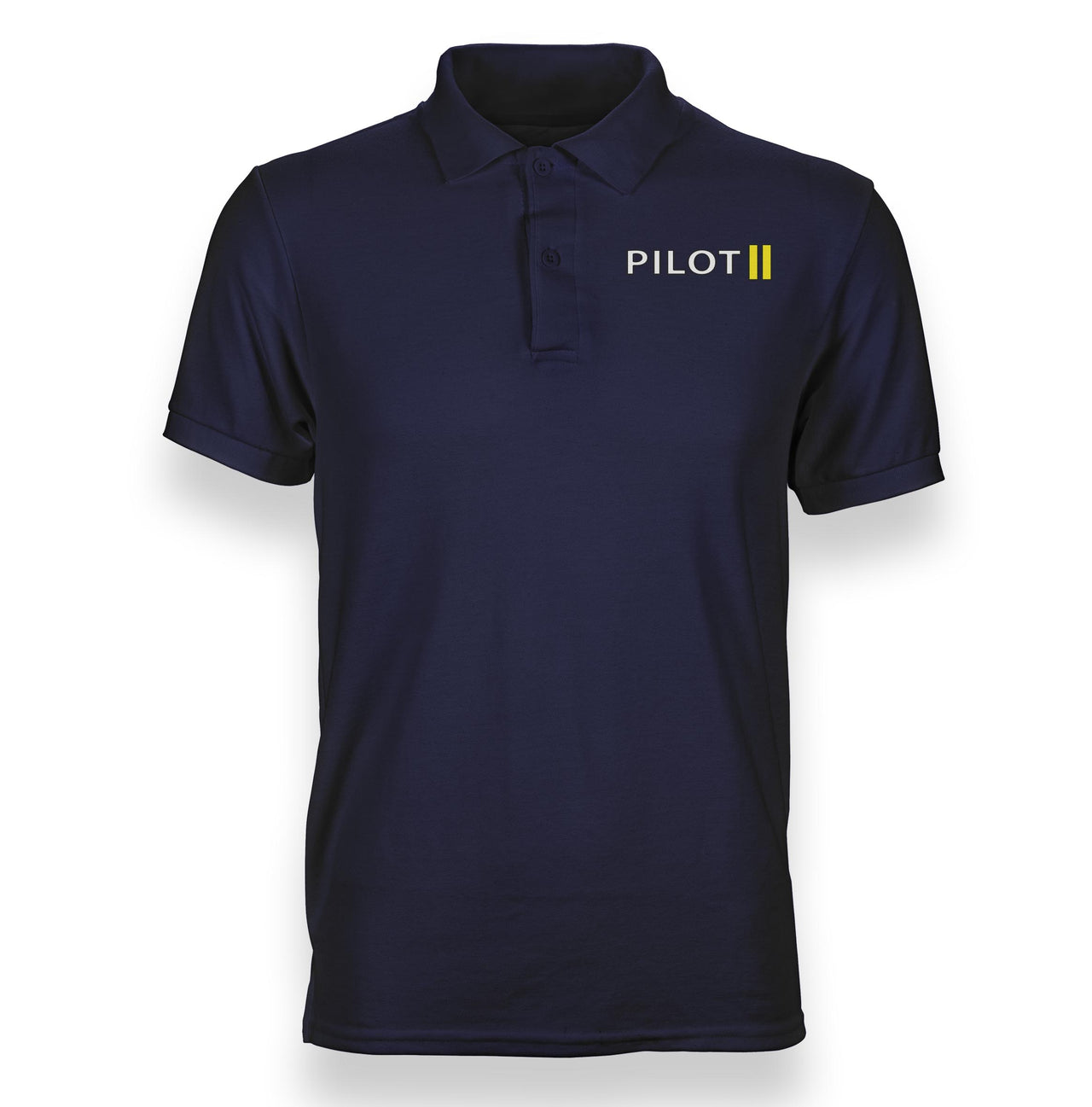 Pilot & Stripes (2 Lines) Designed Polo T-Shirts