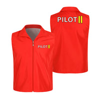 Thumbnail for Pilot & Stripes (2 Lines) Designed Thin Style Vests