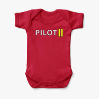 Thumbnail for Pilot & Stripes (2 Lines) Designed Baby Bodysuits