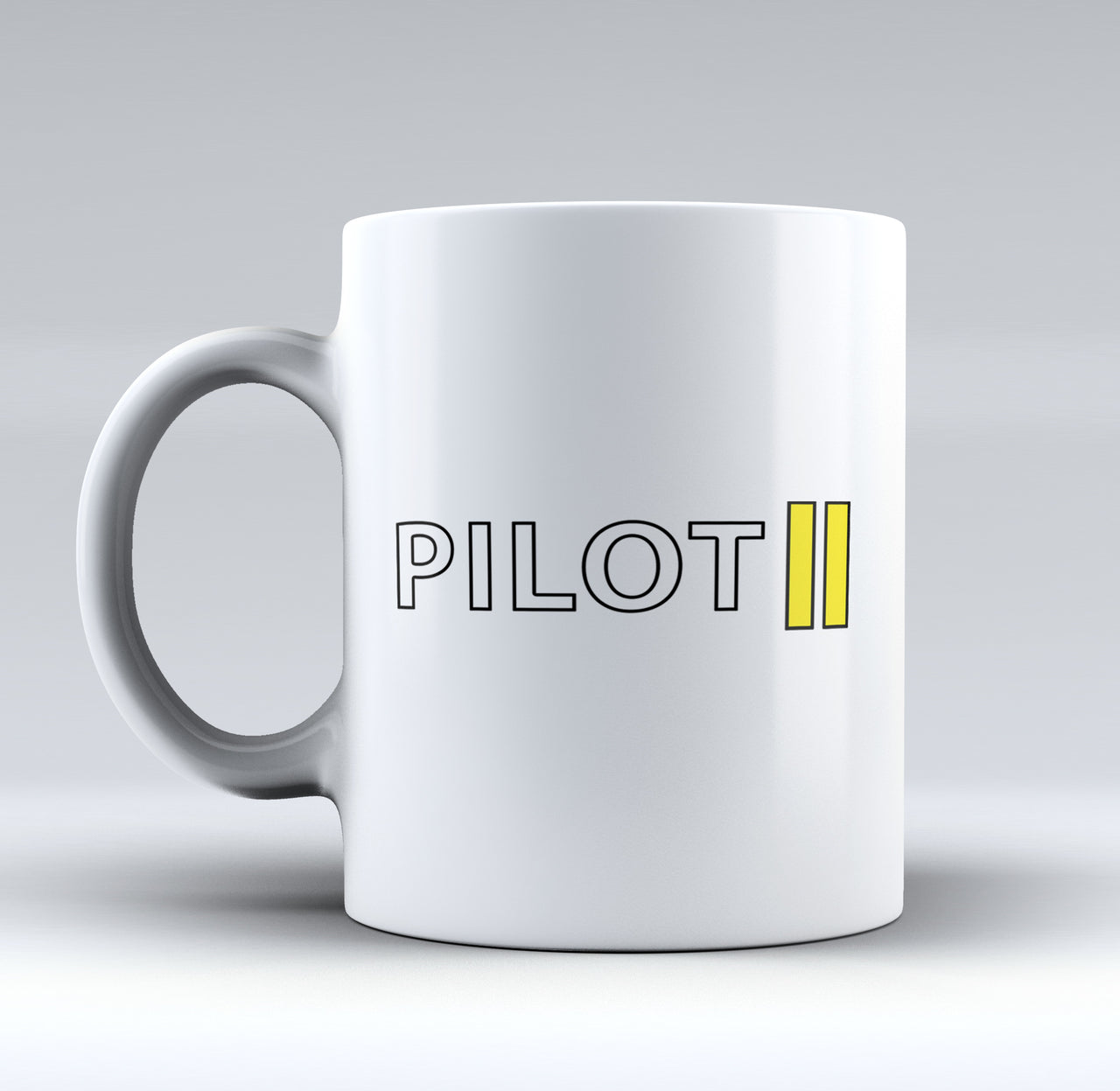 Pilot & Stripes (2 Lines) Designed Mugs