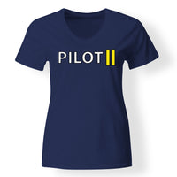 Thumbnail for Pilot & Stripes (2 Lines) Designed V-Neck T-Shirts