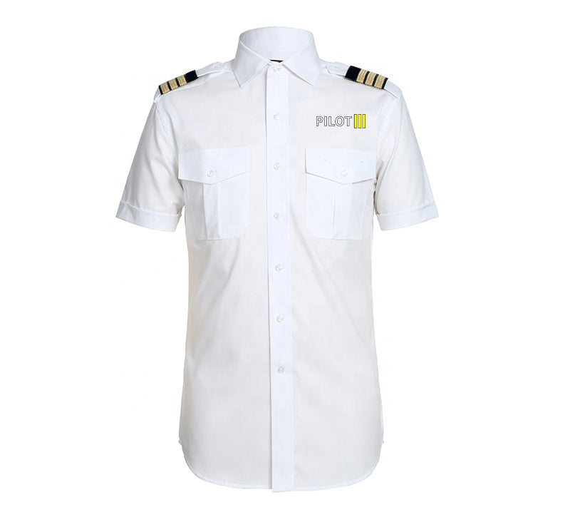 Pilot & Stripes (3 Lines) Designed Pilot Shirts