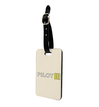 Thumbnail for Pilot & Stripes (3 Lines) Designed Luggage Tag