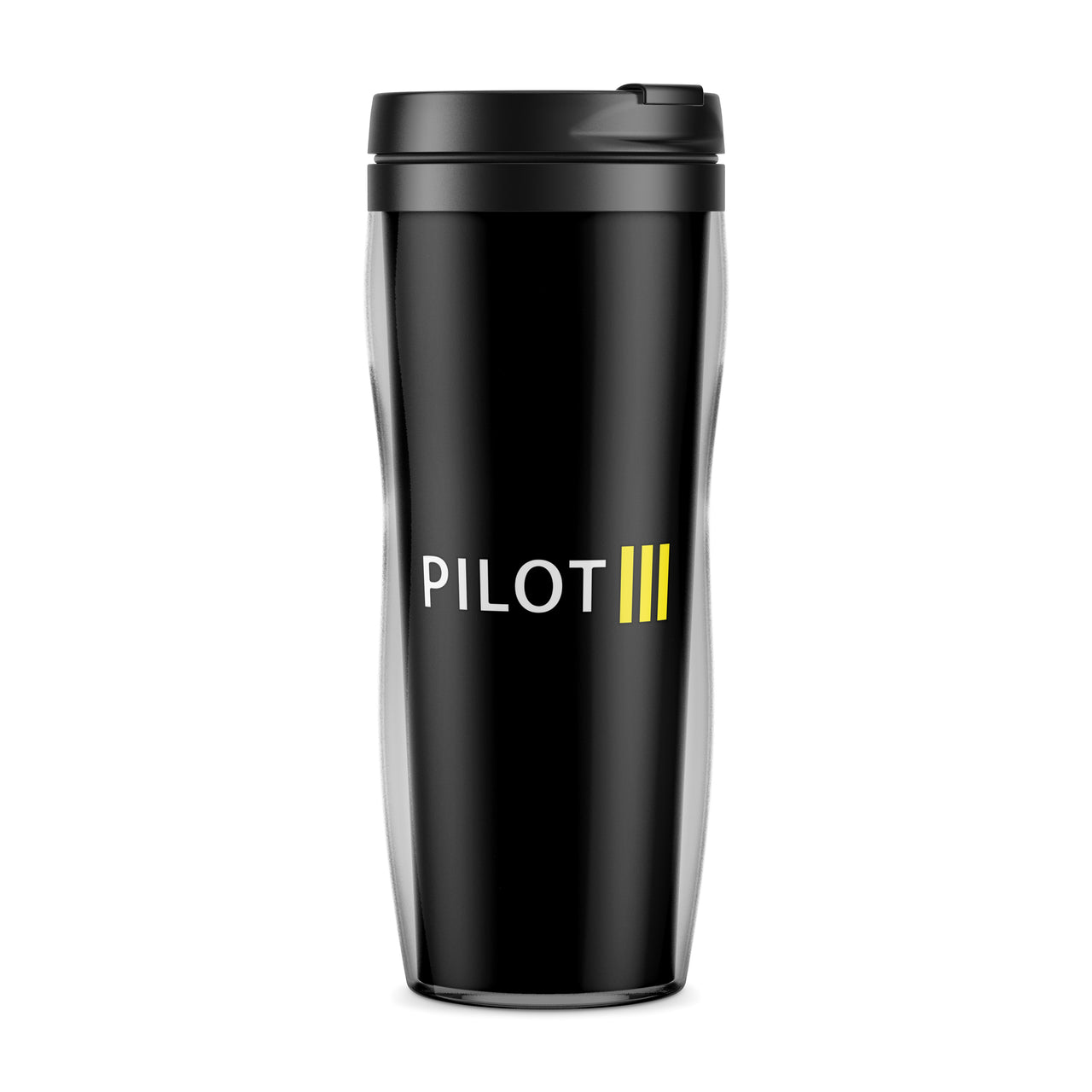 Pilot & Stripes (3 Lines) Designed Travel Mugs