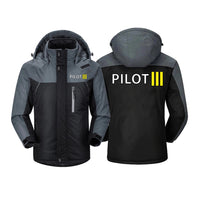 Thumbnail for Pilot & Stripes (3 Lines) Designed Thick Winter Jackets