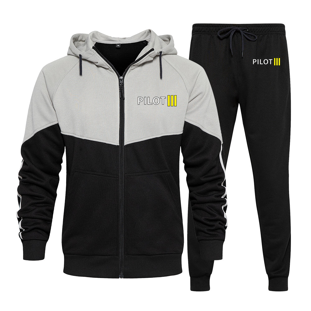 Pilot & Stripes (3 Lines) Designed Colourful Z. Hoodies & Sweatpants