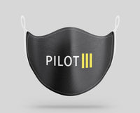 Thumbnail for Pilot & Stripes (3 Lines) Designed Face Masks