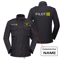Thumbnail for Pilot & Stripes (3 Lines) Designed Military Coats