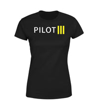 Thumbnail for Pilot & Stripes (3 Lines) Designed Women T-Shirts