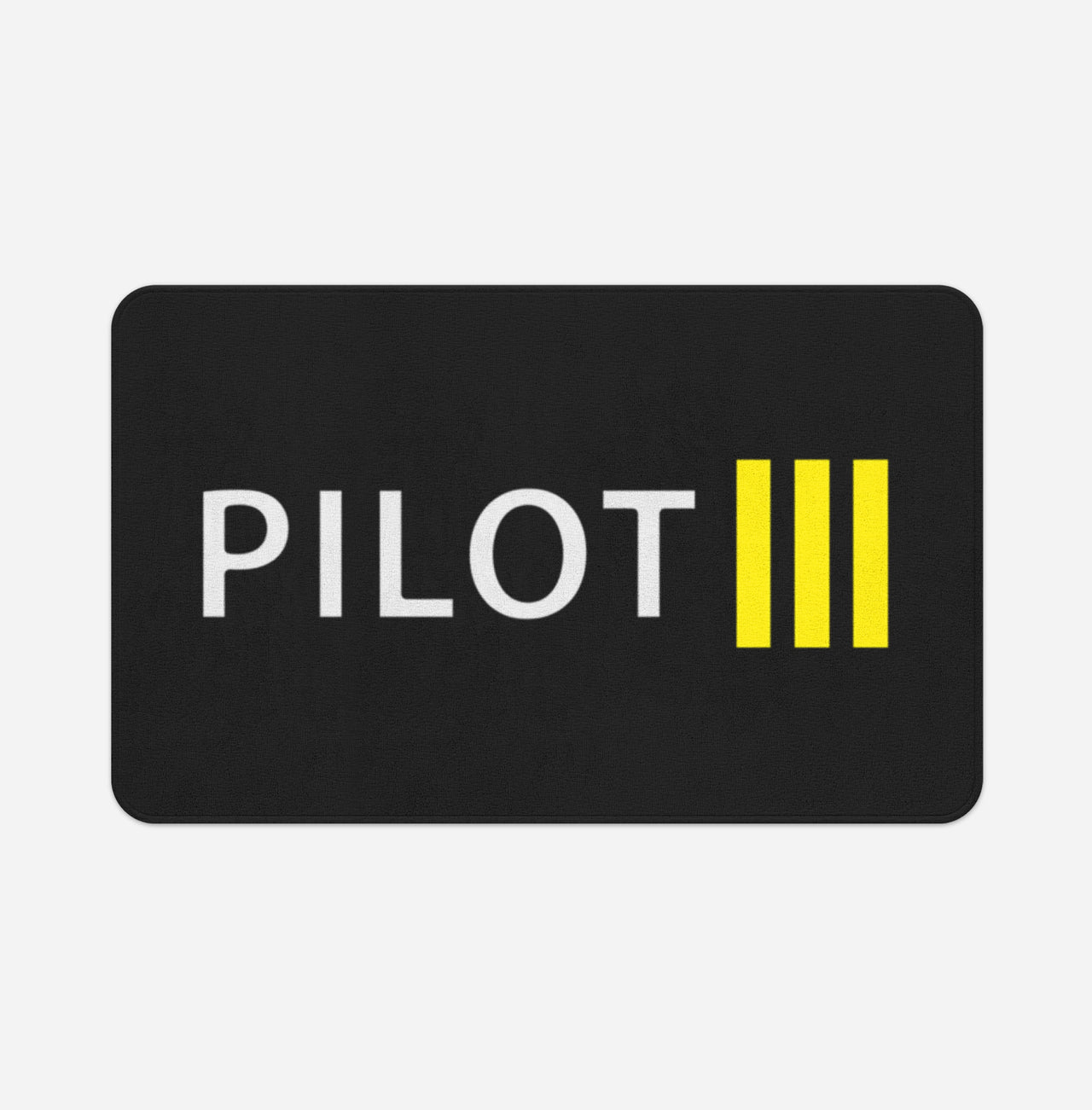 Pilot & Stripes (3 Lines) Designed Bath Mats