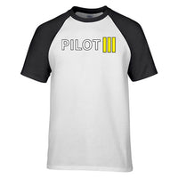 Thumbnail for Pilot & Stripes (3 Lines) Designed Raglan T-Shirts
