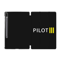 Thumbnail for Pilot & Stripes (3 Lines) Designed Samsung Tablet Cases