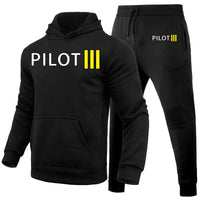 Thumbnail for Pilot & Stripes (3 Lines) Designed Hoodies & Sweatpants Set