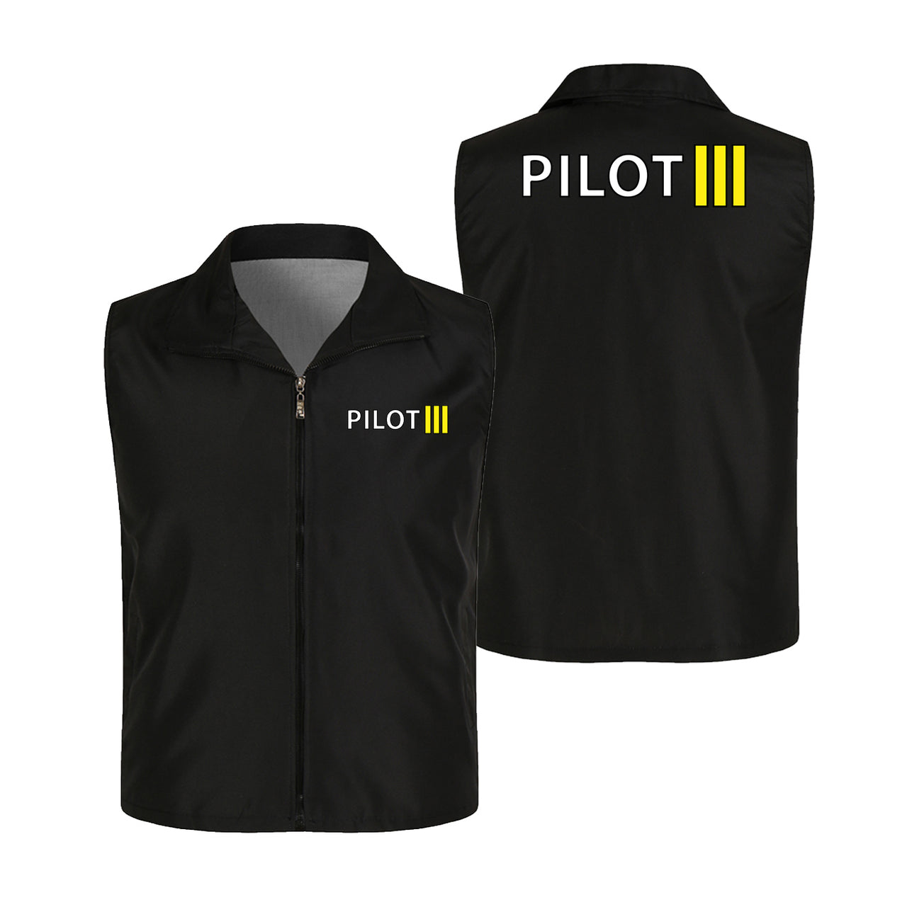 Pilot & Stripes (3 Lines) Designed Thin Style Vests