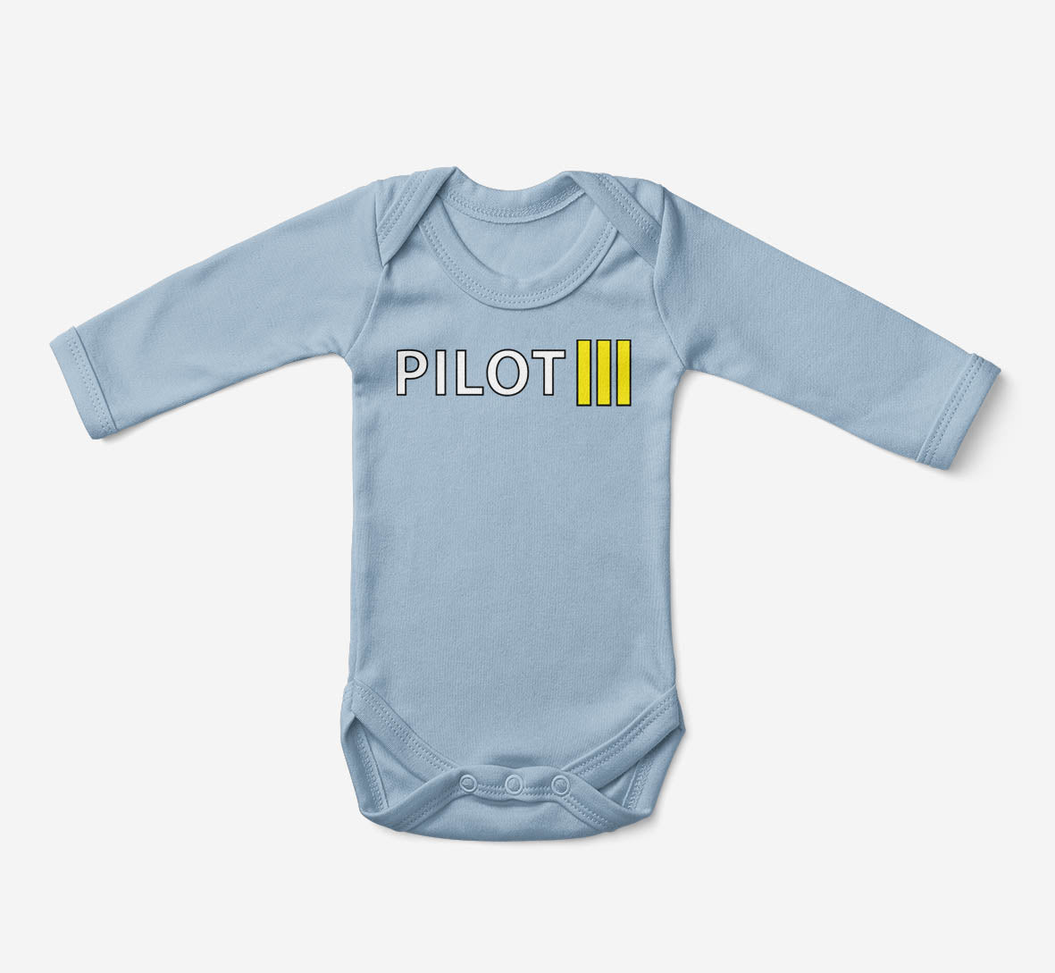 Pilot & Stripes (3 Lines) Designed Baby Bodysuits