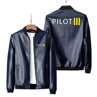 Thumbnail for Pilot & Stripes (3 Lines) Designed PU Leather Jackets
