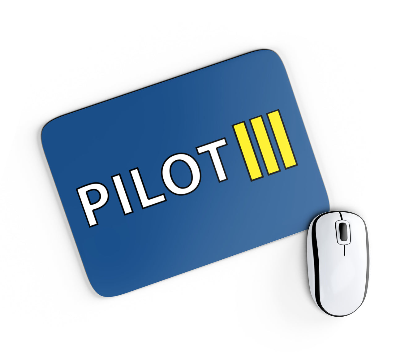 Pilot & Stripes (3 Lines) Designed Mouse Pads