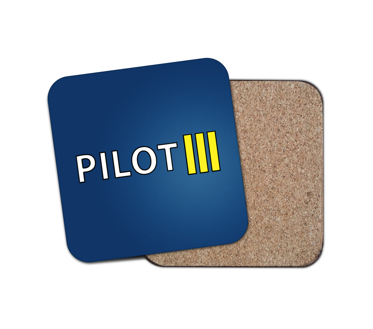 Pilot & Stripes (3 Lines) Designed Coasters