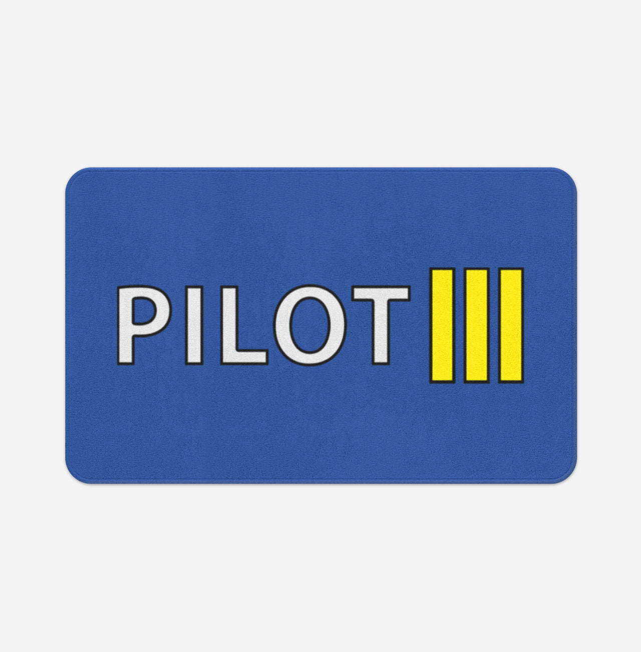 Pilot & Stripes (3 Lines) Designed Bath Mats