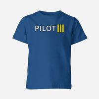 Thumbnail for Pilot & Stripes (3 Lines) Designed Children T-Shirts