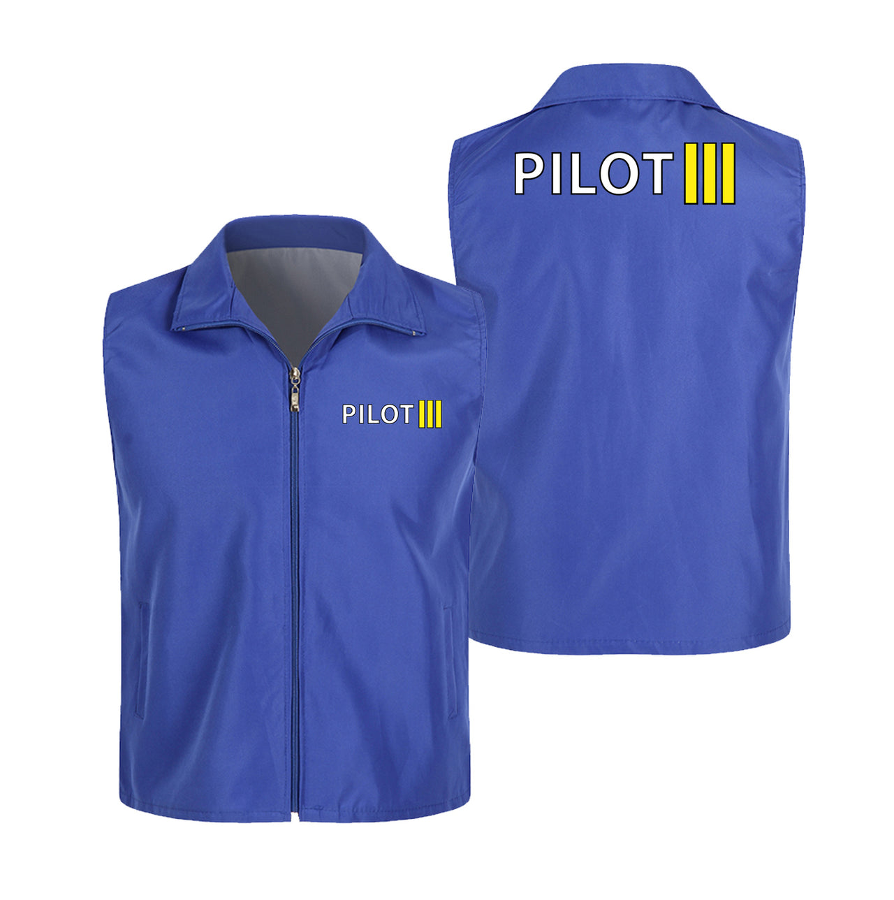 Pilot & Stripes (3 Lines) Designed Thin Style Vests