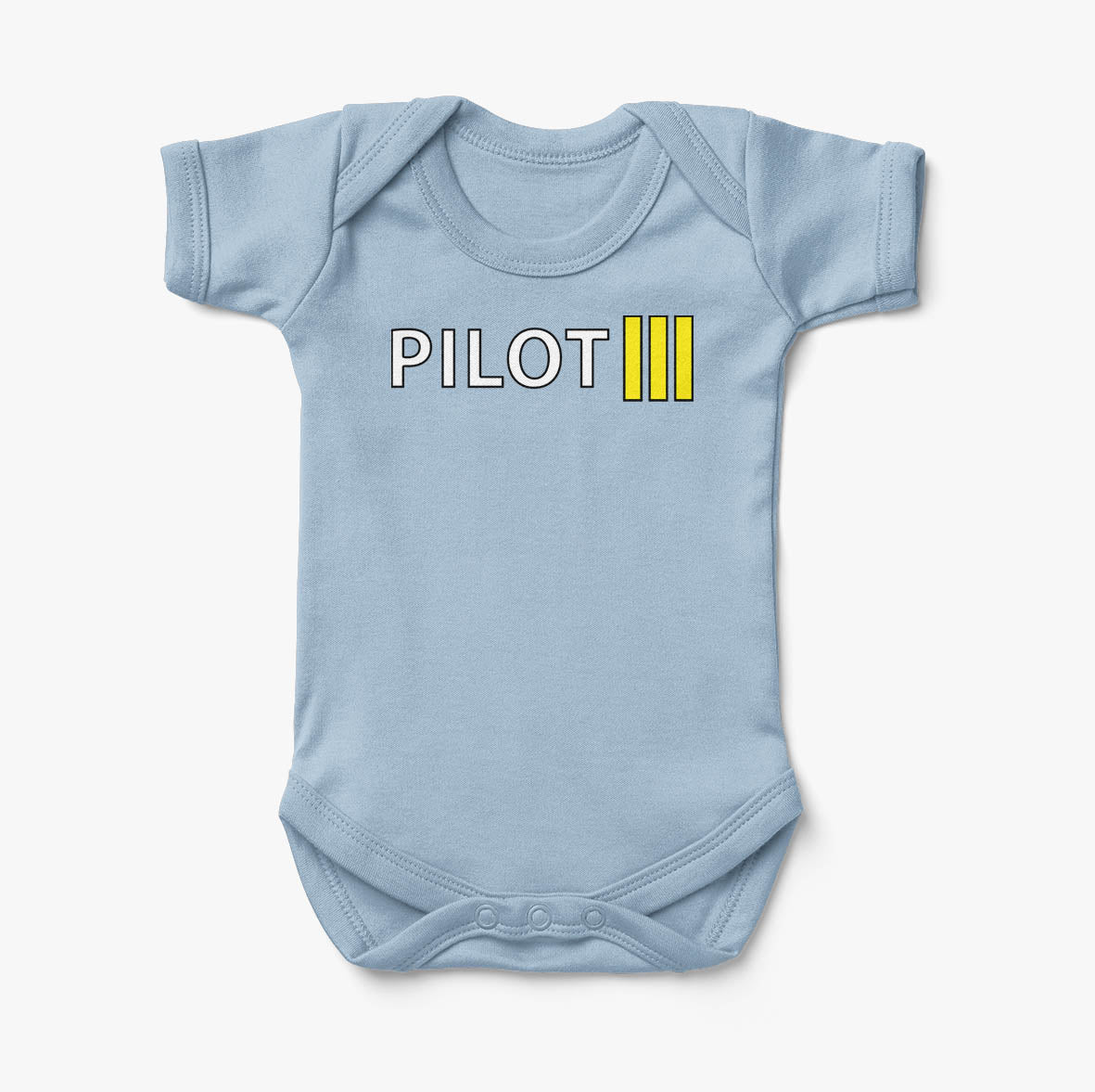 Pilot & Stripes (3 Lines) Designed Baby Bodysuits