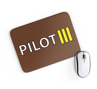 Thumbnail for Pilot & Stripes (3 Lines) Designed Mouse Pads