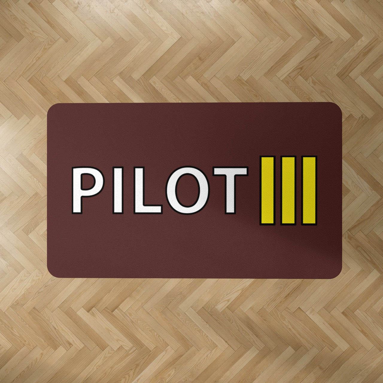 Pilot & Stripes (3 Lines) Designed Carpet & Floor Mats