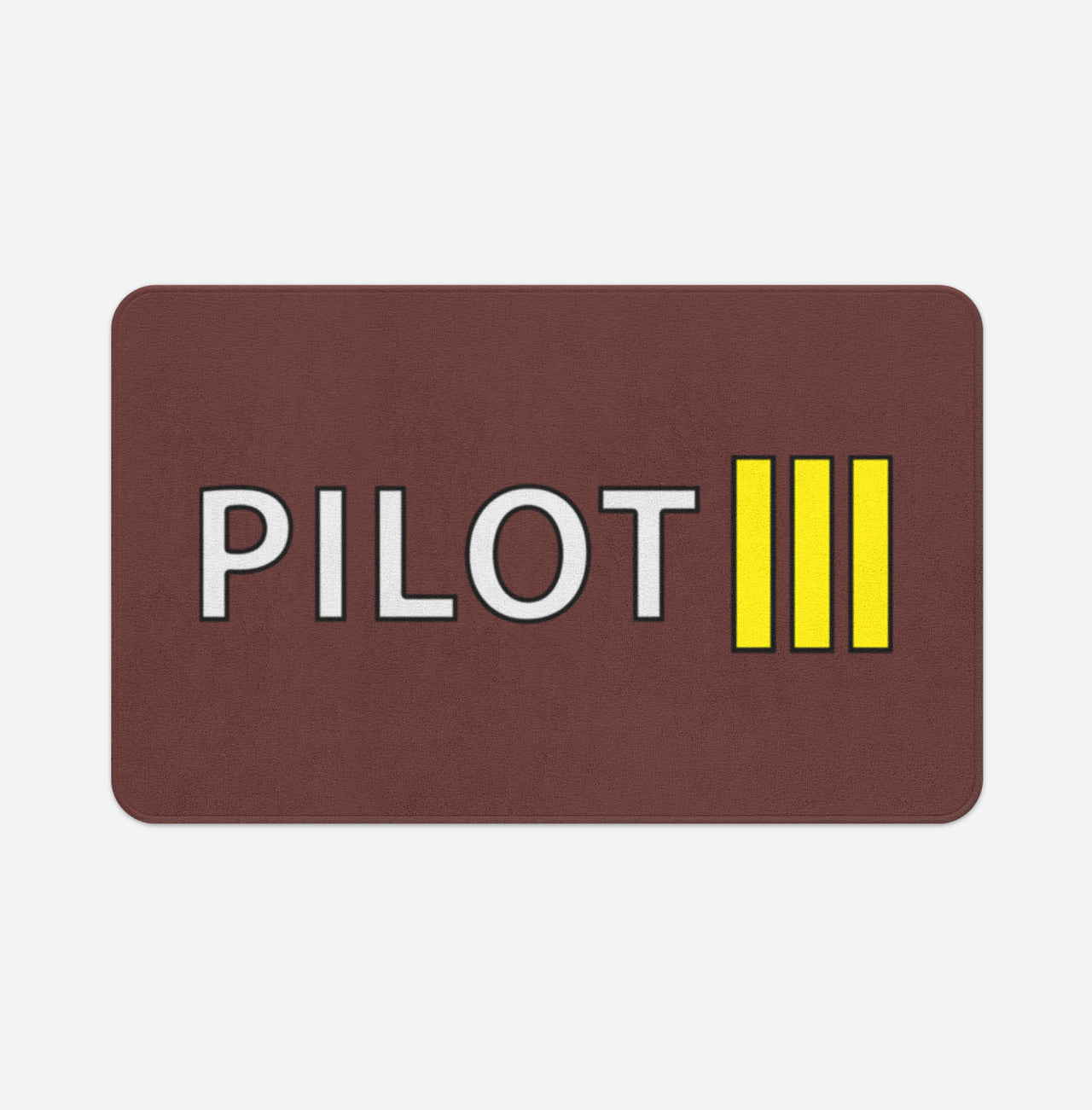 Pilot & Stripes (3 Lines) Designed Bath Mats